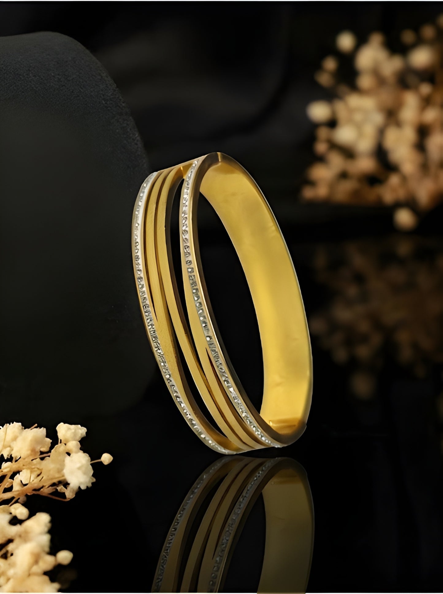 Elegant Gold Finish Designer Bangle for Women